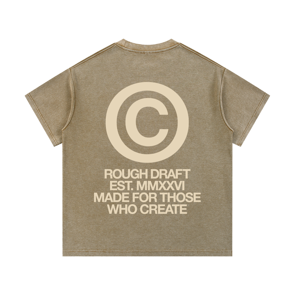 Copyright Waffle Knit Shirt - Khaki