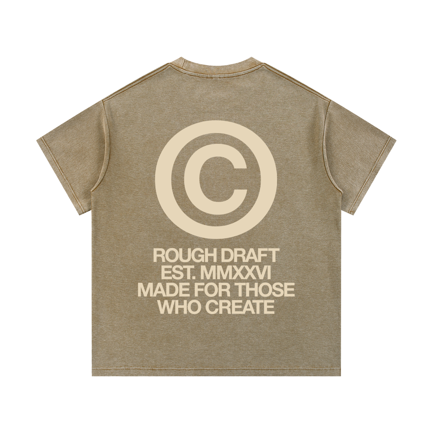 Copyright Waffle Knit Shirt - Khaki