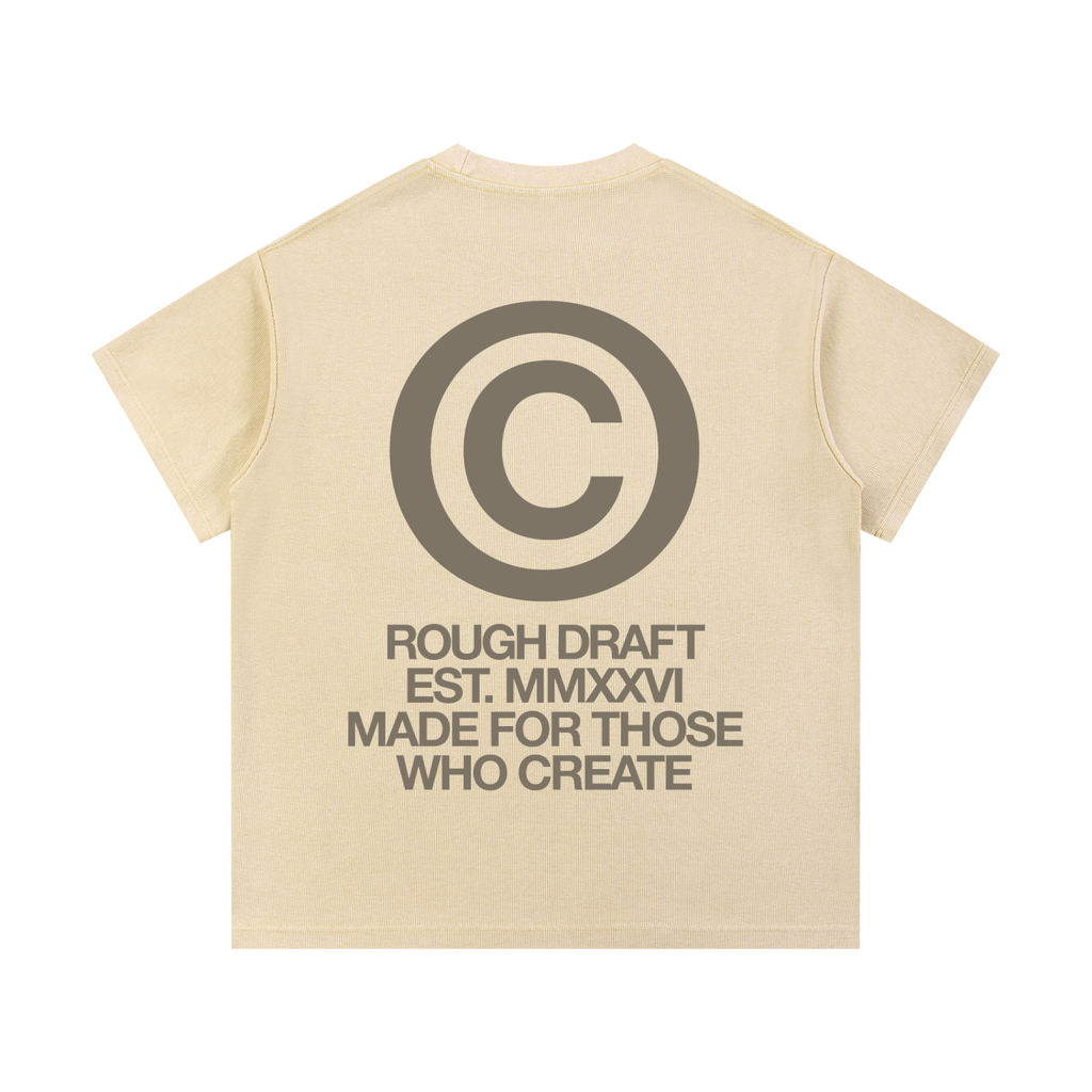 Copyright Waffle Knit Shirt - Sand
