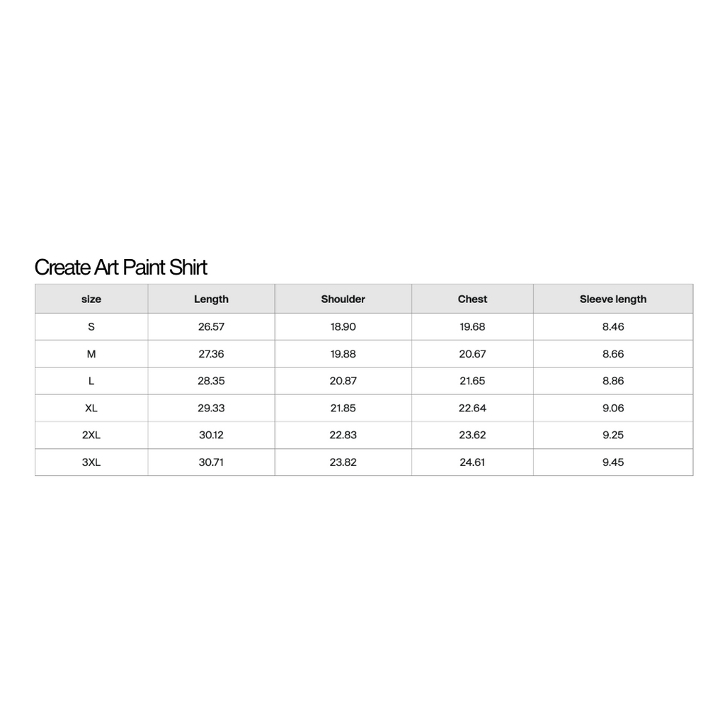 Create Art Paint Shirt - White